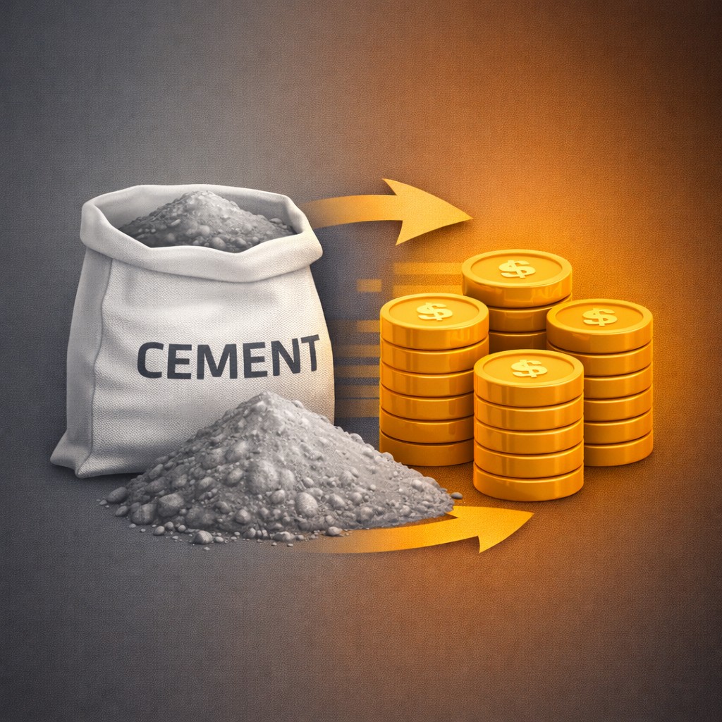 Cost and material efficiency - reduces wastage