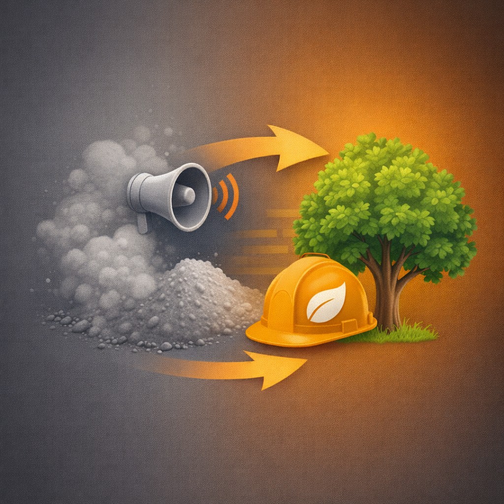 Cleaner and eco-friendly sites - less dust and noise